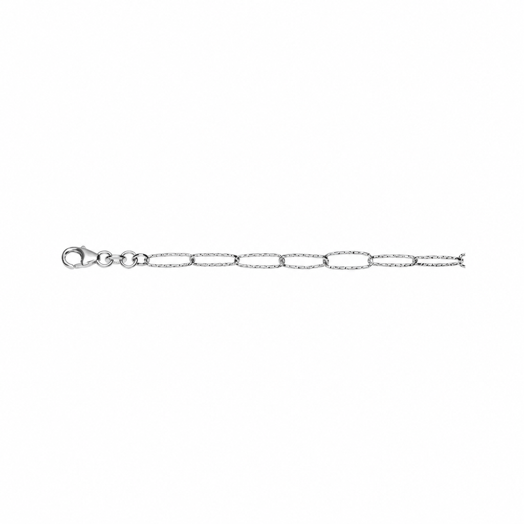Pulsera plata 925 círculo gallonado con circonita
