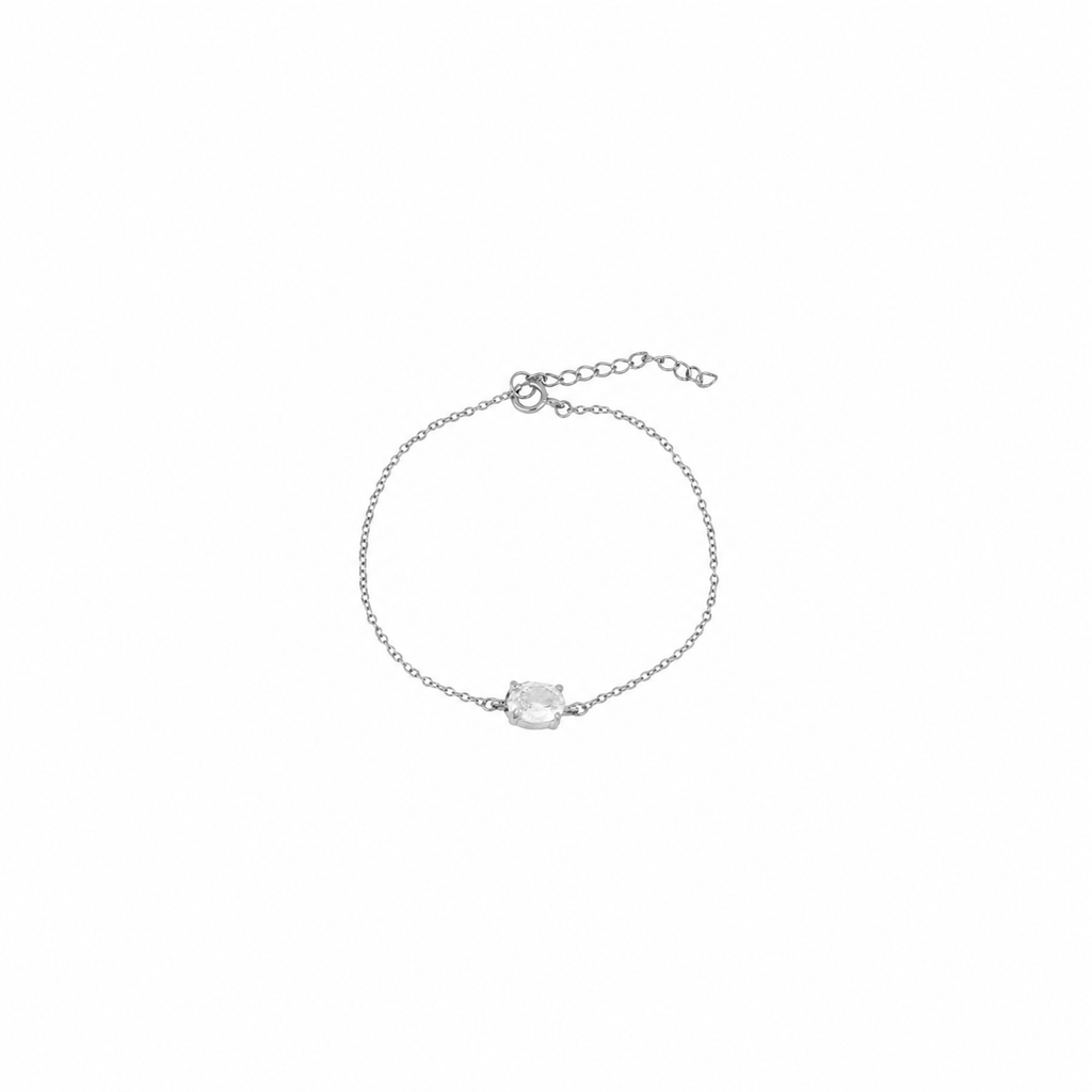 Pulsera en plata de primera ley rodiada y plata 925 bañada en oro