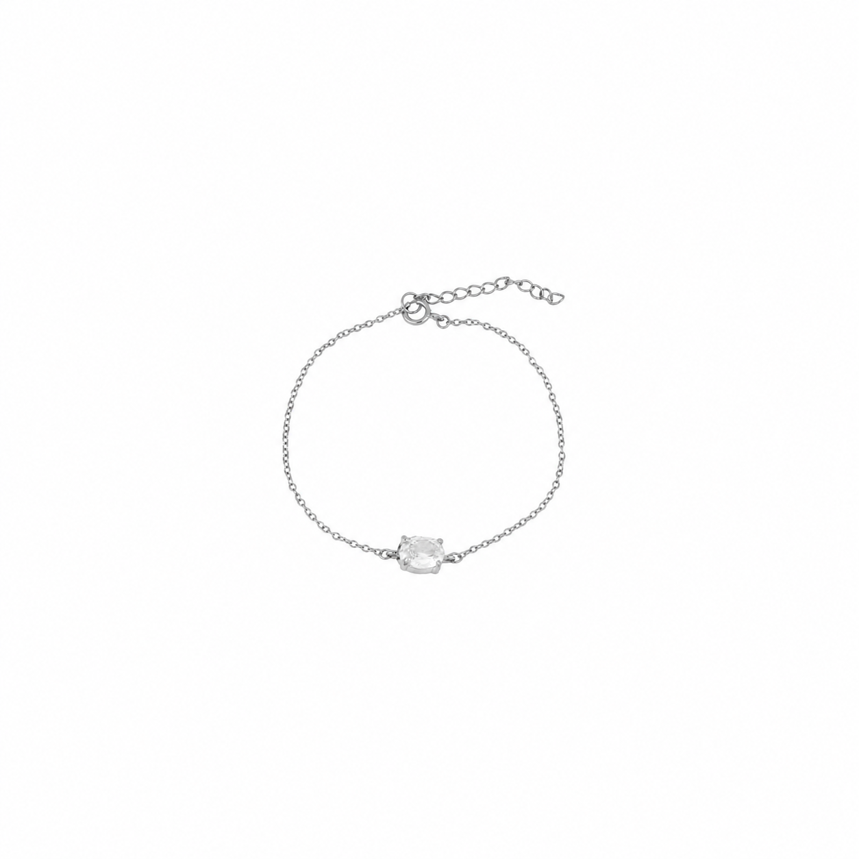 Pulsera en plata de primera ley rodiada y plata 925 bañada en oro