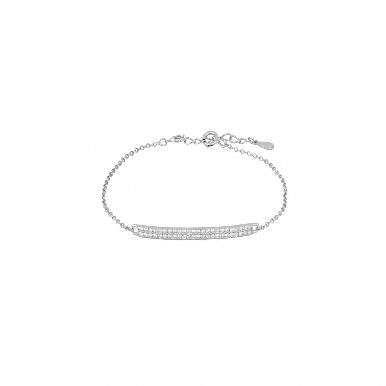 Pulsera en plata de primera ley, plata rodiada y plata 925 bañada en oro.