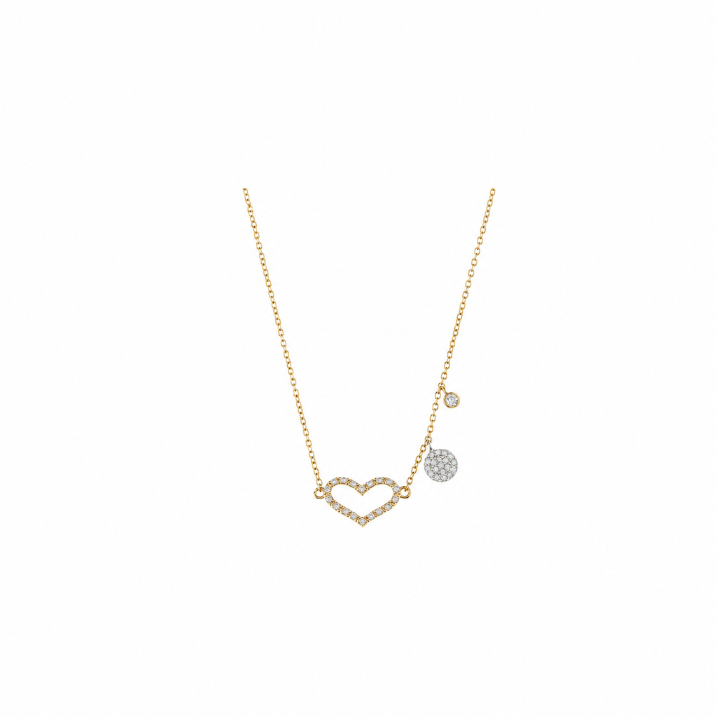 Collar Corazon Circonita
