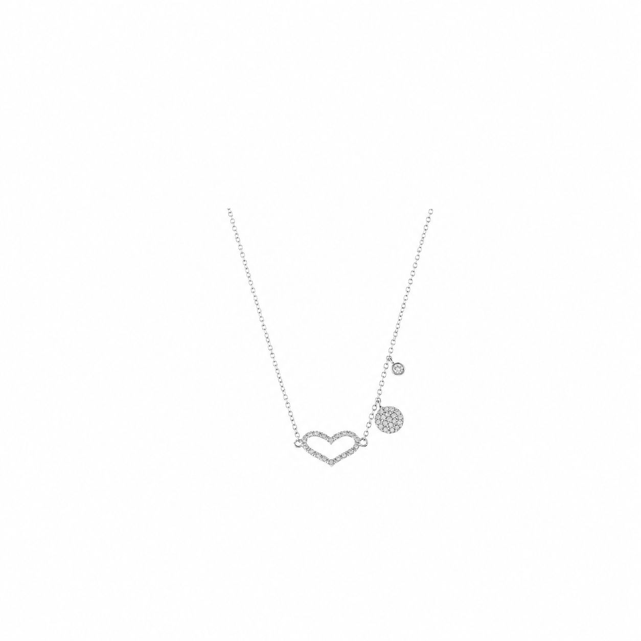 Collar Circonita - Corazon CZ - 38+2+2cm