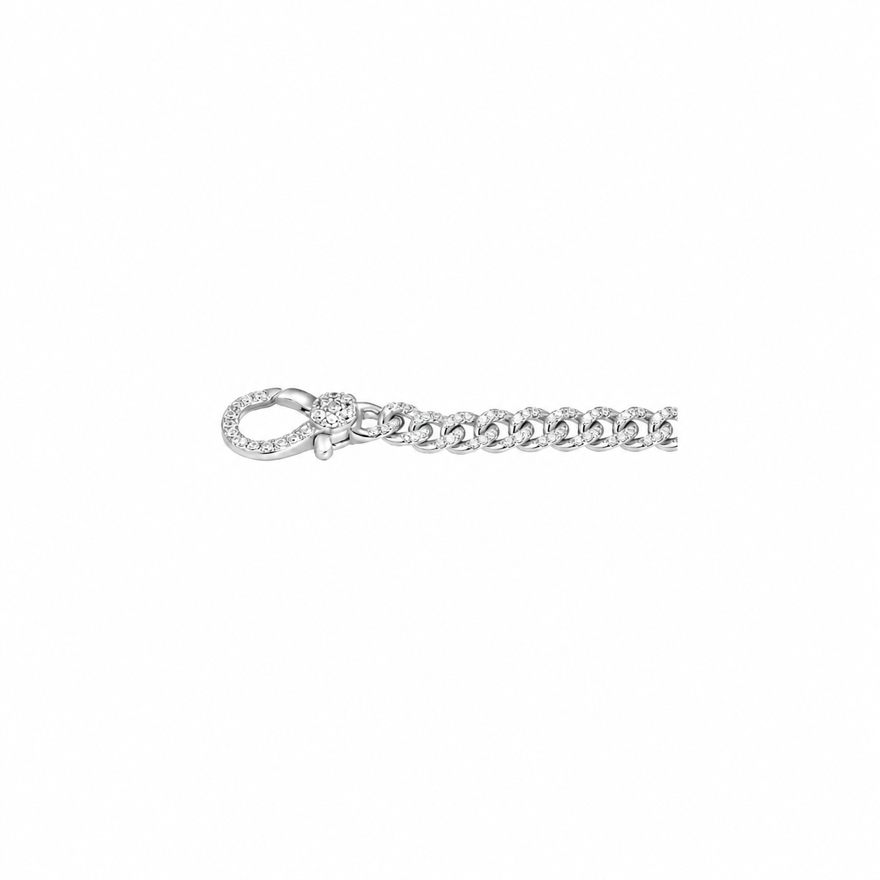 Pulseras plata 925 barbada con zirconitas