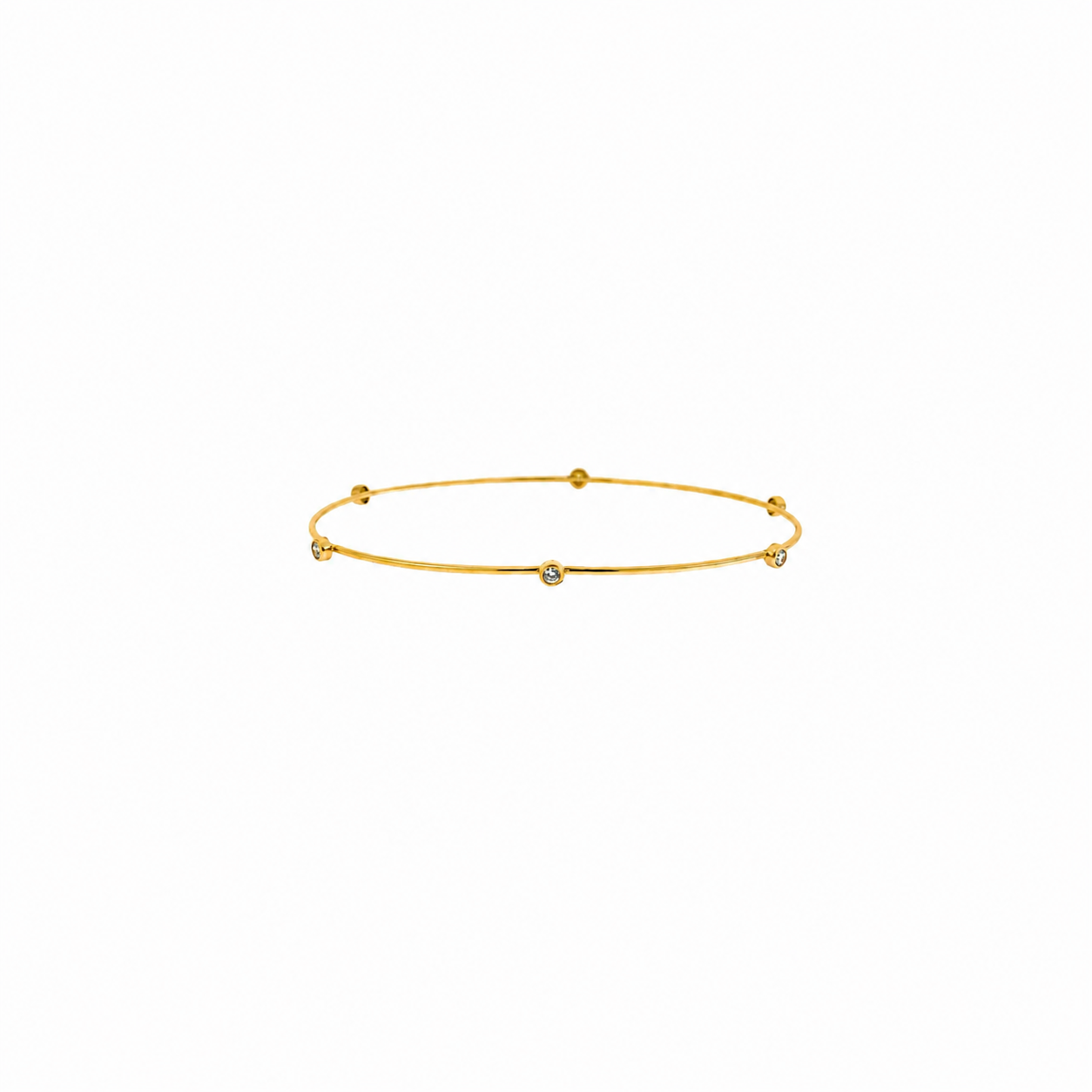 Pulsera brazalete con zirconitas