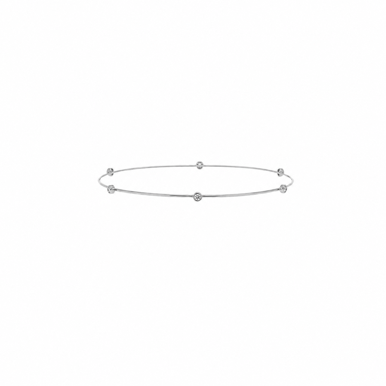 Pulsera brazalete con zirconitas