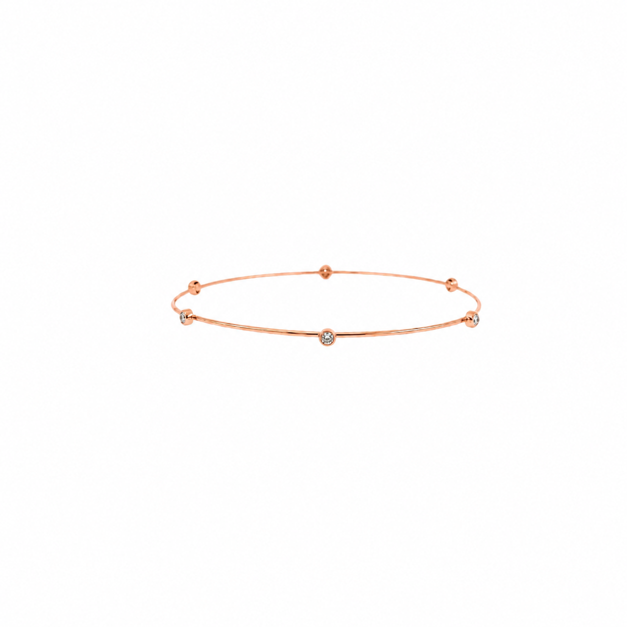Pulsera brazalete con zirconitas