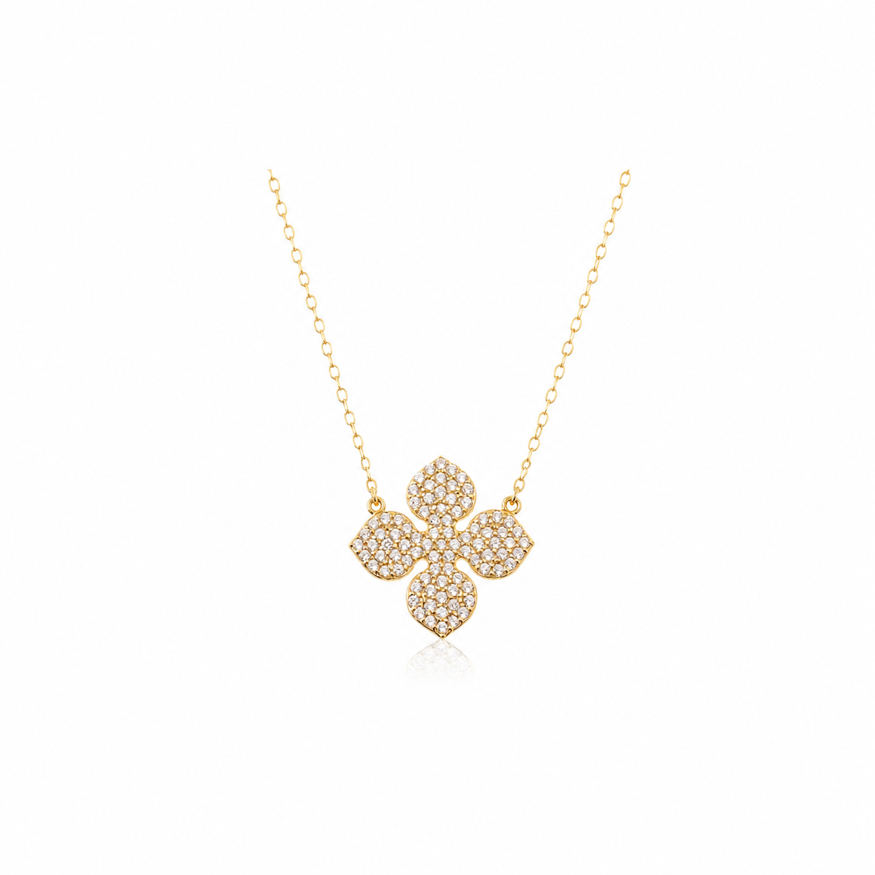 Collar Circonita - Flor - 38+3cm