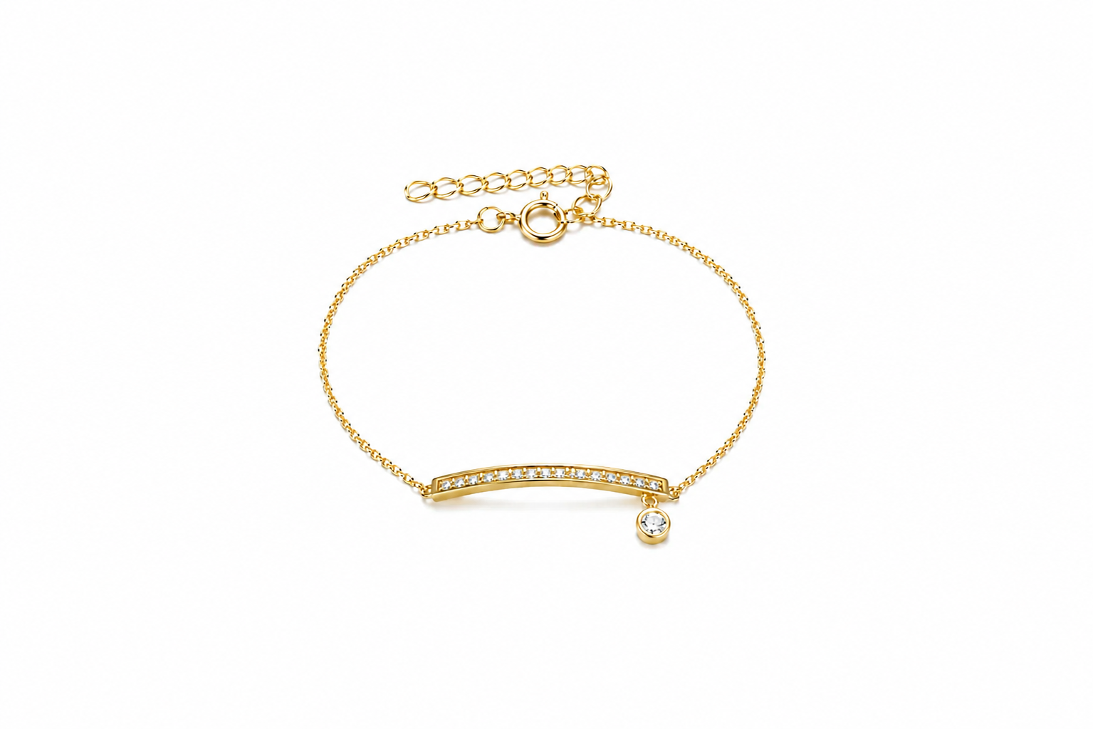 Pulsera plata 925 barra zirconita