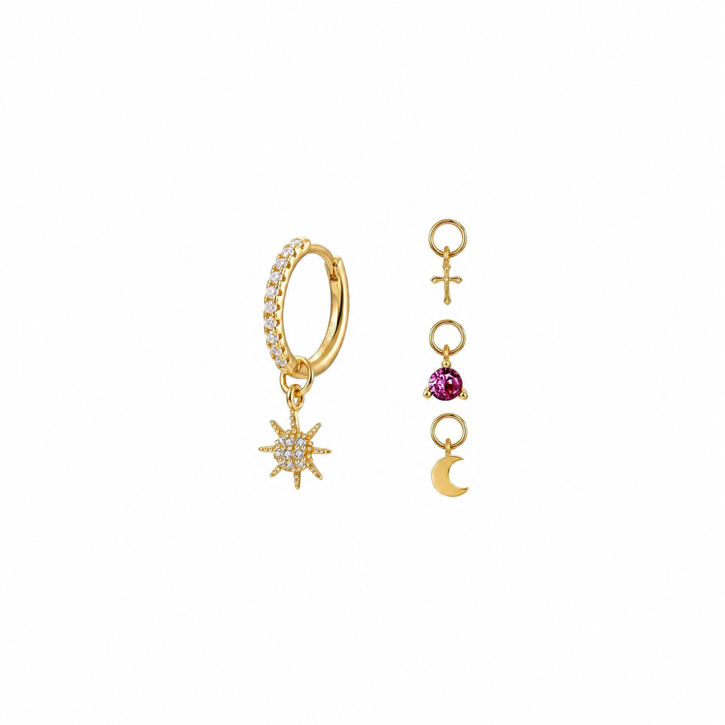 Pendiente Naturel Charms Circonita