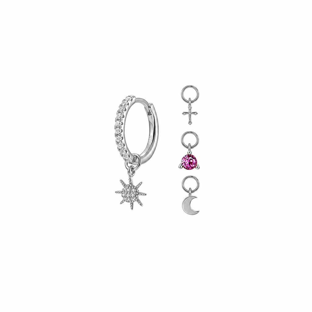 Pendiente Naturel Charms Circonita
