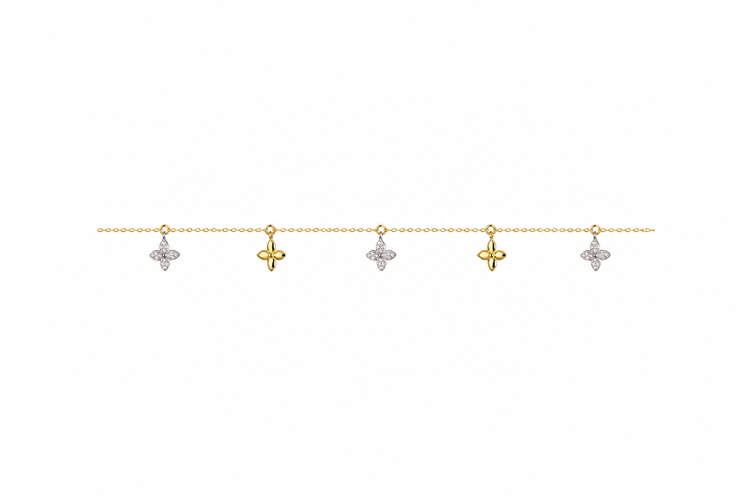 Collar plata 925 flor 9x8mm