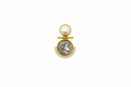 Colgante plata 925 moneda antigua romana con perla y zirconitas