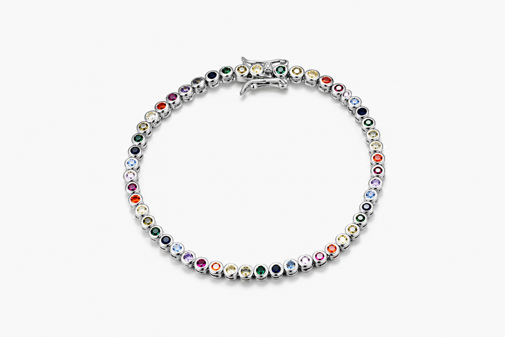 Pulsera plata 925 tennis zirconitas
