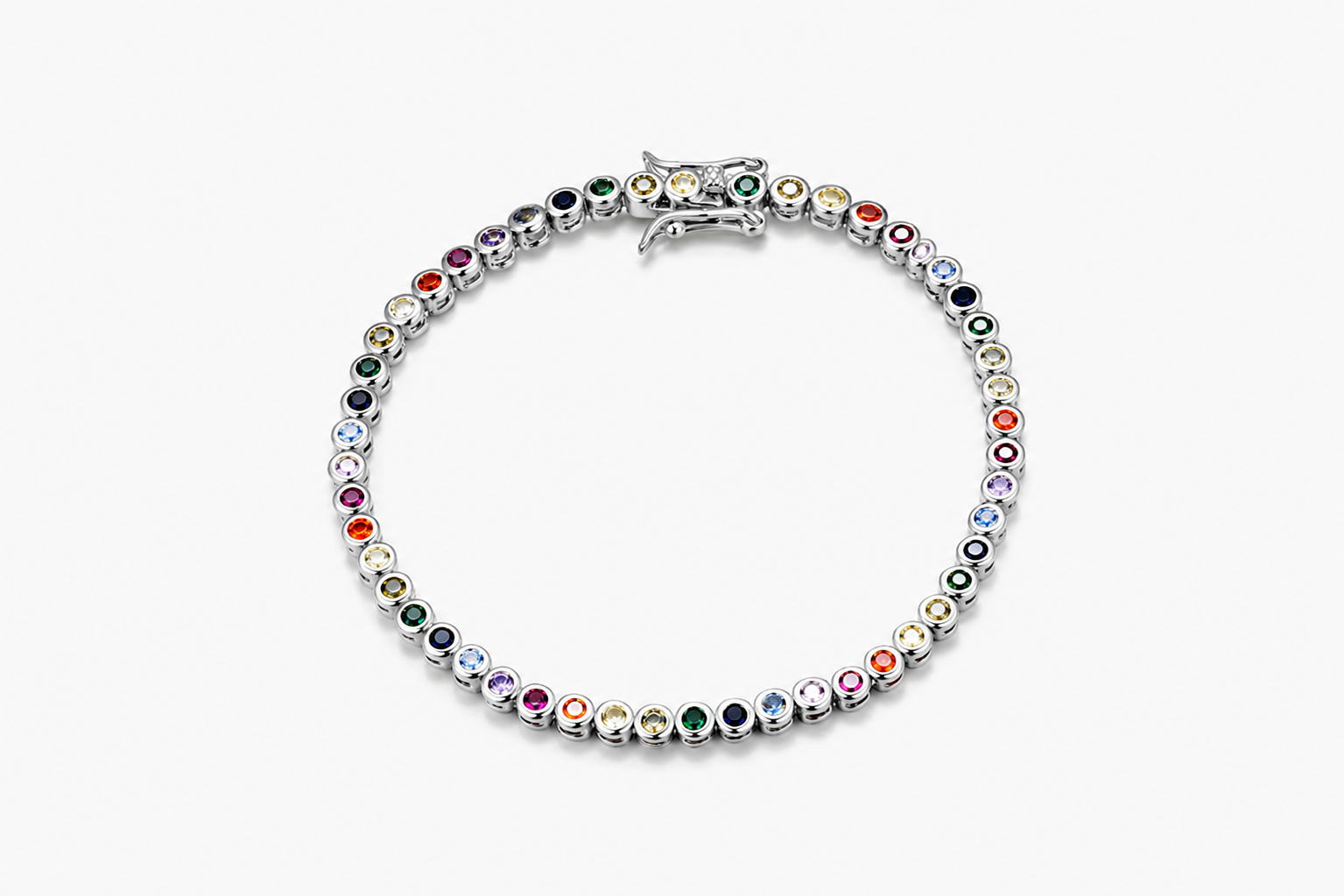 Pulsera plata 925 tennis zirconitas