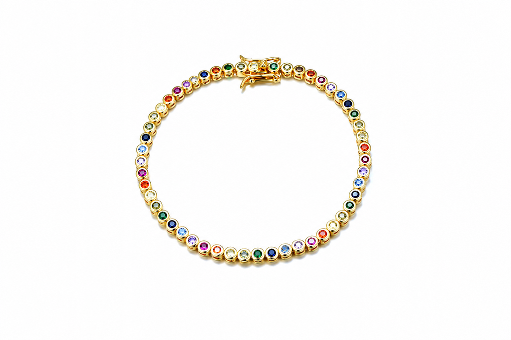 Pulsera plata 925 tennis zirconitas