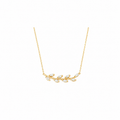 Collar Hojas Circonita