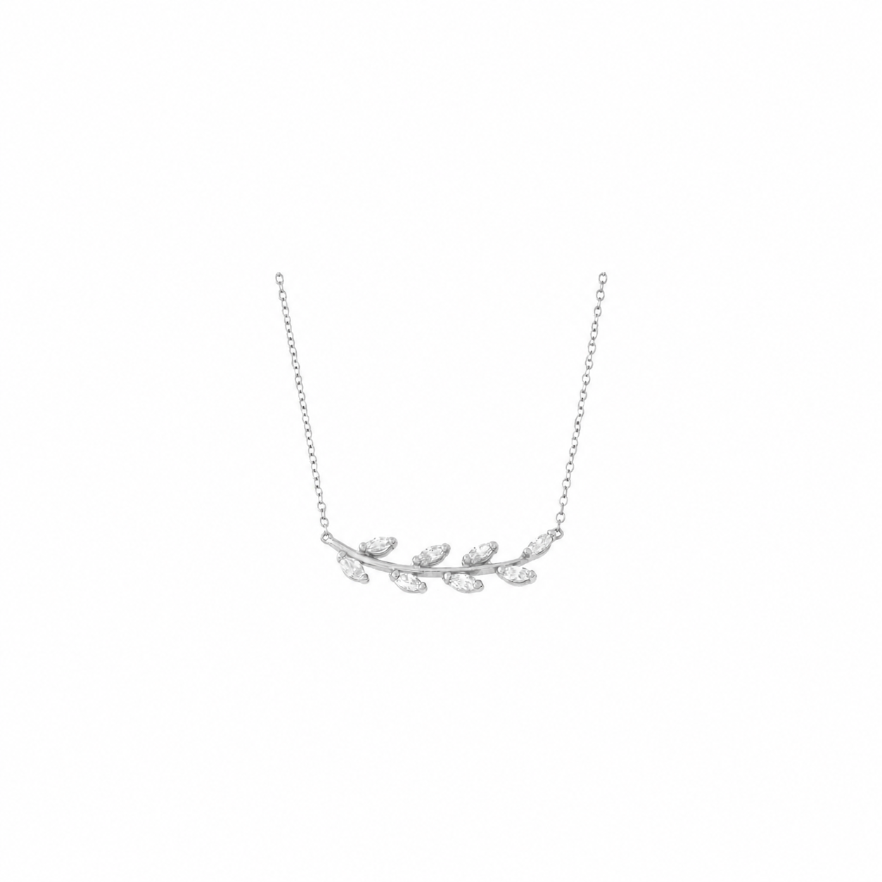 Collar Circonita -Hojas