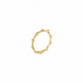 Anillo Plata - Bambu - 1.5mm - Chapado Oro y Plata Rodiada