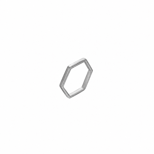 Anillo Plata - Hexágono