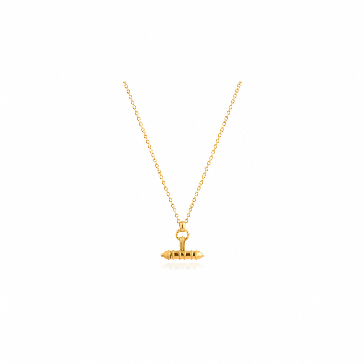 Collar Talismán tibetano - 38+4 cm - Bañado Oro