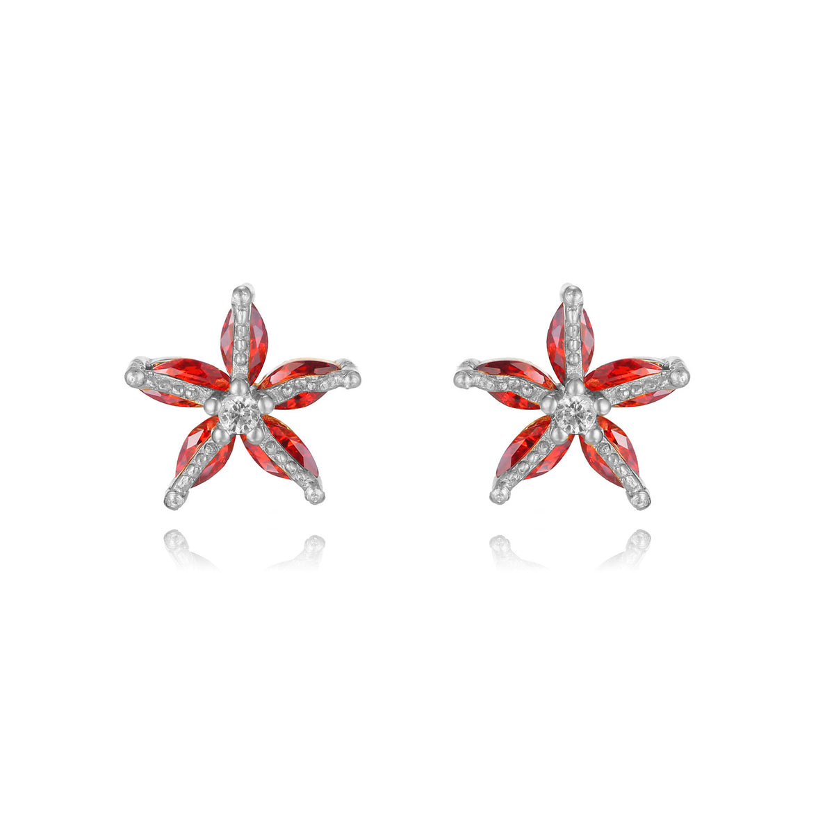 Pendientes Estrella de Mar Circonita