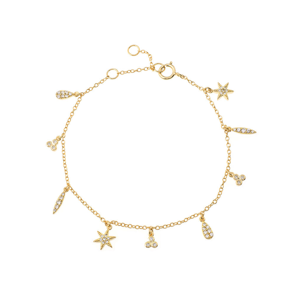 Pulsera Circonita - Charms