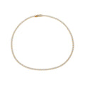 Pulsera Circonita - 1mm - Tenis - Plata Rodiada