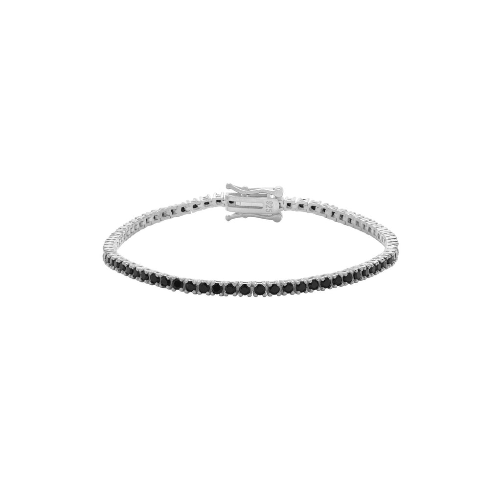 Pulsera Tenis - Circonita 2.0, 2.5 , 3.0 mm - 18 cm - Bañada Oro y Plata Rodiada