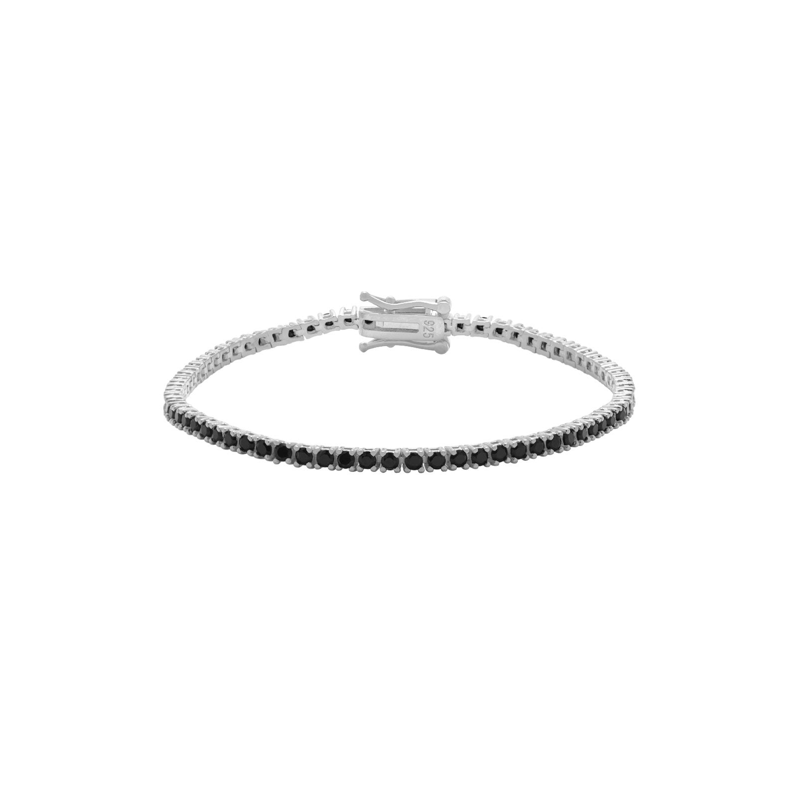 Pulsera Tenis - Circonita 2.0, 2.5 , 3.0 mm - 18 cm - Bañada Oro y Plata Rodiada