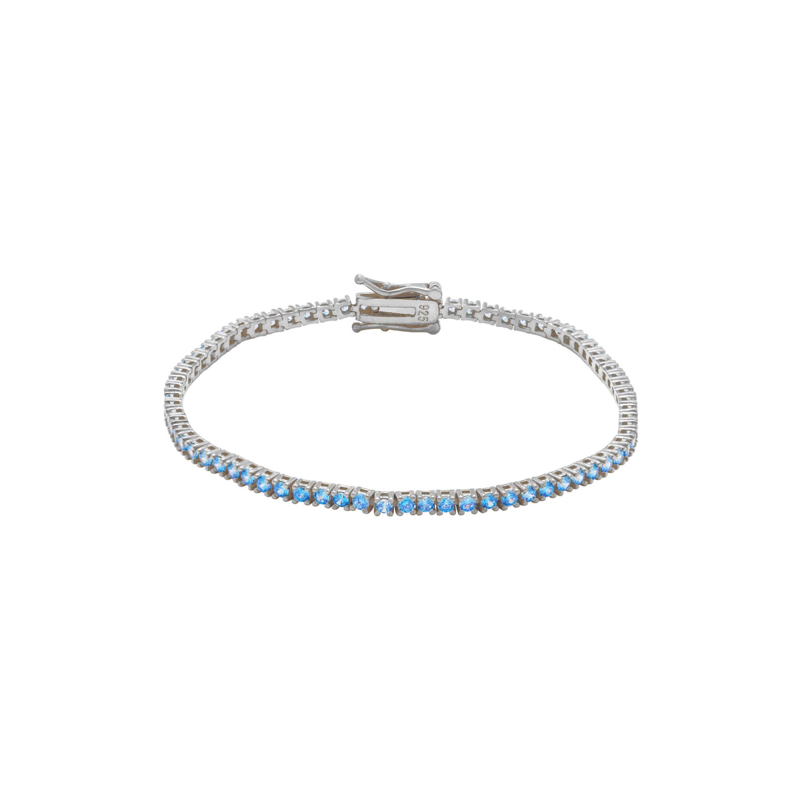 Pulsera Tenis - Circonita 2.0, 2.5 , 3.0 mm - 18 cm - Bañada Oro y Plata Rodiada