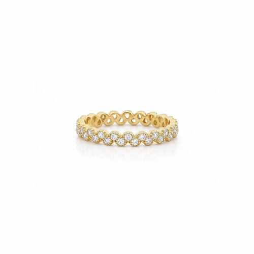 Anillo eternidad diamantes - oro