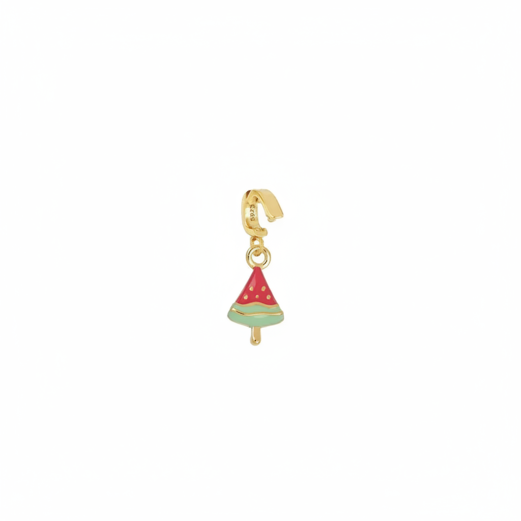 Charm polo sandía - oro