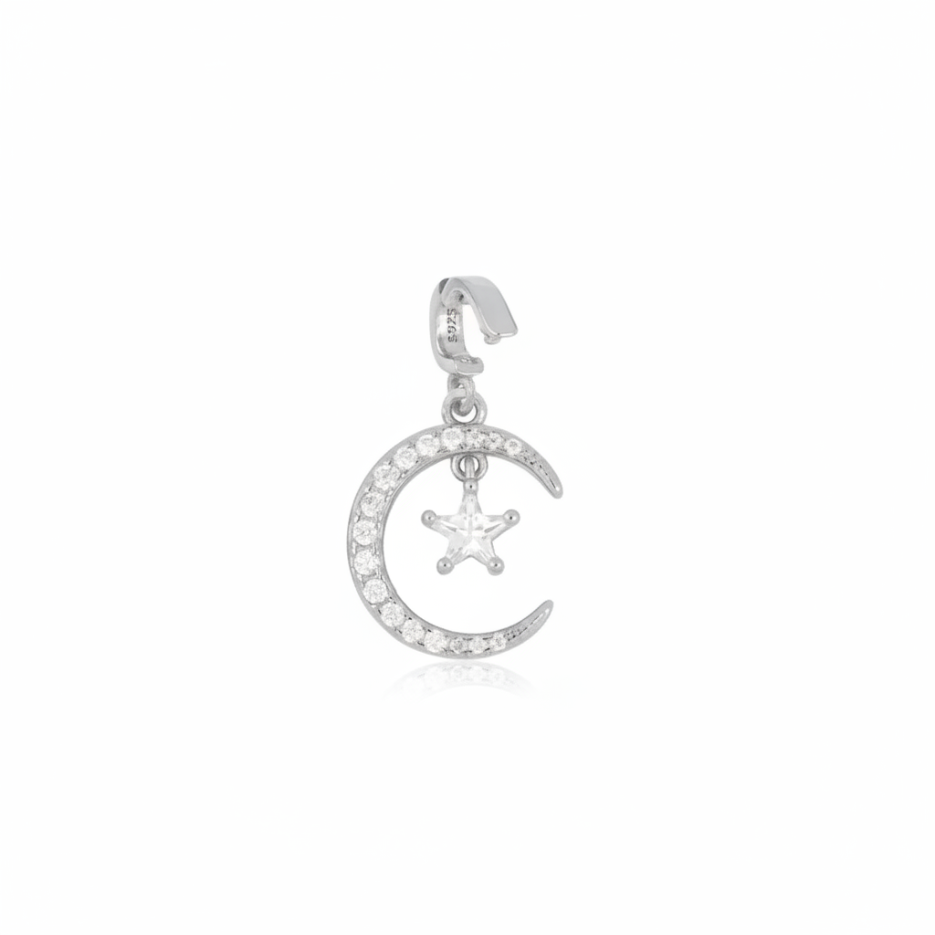 Colgante Luna Plata