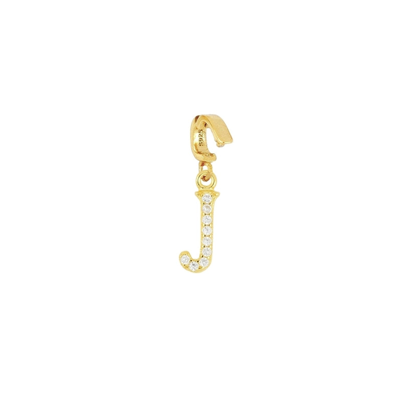 Colgante con porta charm en plata 925 bañada en oro