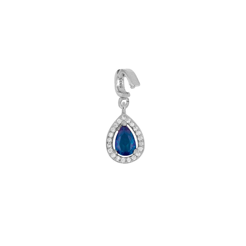 Colgante con Porta charm en plata rodiada y plata 925 bañada  en oro.
